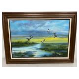Michael Bargelski Original Oil Painting 'Ducks'