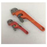 Pipe Wrenches 6' & 10' 2 Pc Lot