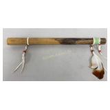 Rain Stick w/ Feathers & Beads 1ï¿½ Diameter x 20' L