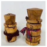 Hand Crafted Wooden  Snowman 9' & 11' Tall