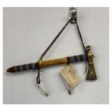 Native Peace Pipe by Kirby Charley, W/COA 18' Long