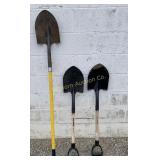True Temper Shovels w/ Wooden D Style Handles