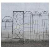 Metal Garden Trellis 5 Pc Lot