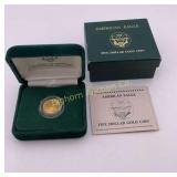 1989 American Eagle Five Dollar Gold Coin US Mint