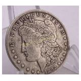 1892-O Morgan Silver Dollar