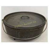 Lodge Cast Iron 14' Footed Dutch Oven w/ Lid USA