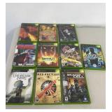 XBox Game Assortment 10 Pc Lot