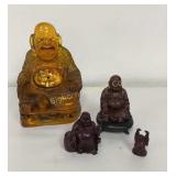 Buddha Figurines 4 Pc Lot