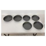 Bakers Secret Round Cake Pans 6 PC Lot