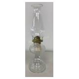 VTG Clear Glass Oil Lamp Approx 17ï¿½" Tall