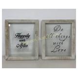 Decorative Rustic Farmhouse Style Wood Framed