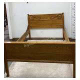 Antique Oak Full Size Bed