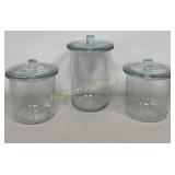 Anchor Hocking Clear Glass Sundry Jars