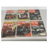 1950's Hot Rod Magazine Assortment 6 Pc Lot