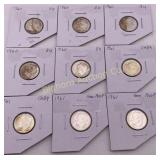 Roosevelt Dimes: 4-1960 BU, 2-1961 CHBU,