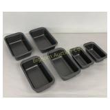 Bakers Secret Loaf Pan Assortment 6 PC Lot