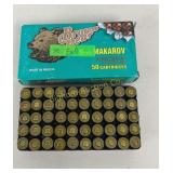 Ammo 9mm Makarov 50 Rds Brown Bear