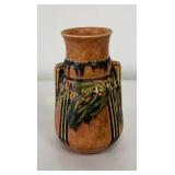 VTG Roseville Pottery Vase Laurel Brown