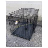 Metal Foldable Pet Crate w/ 2 Doors