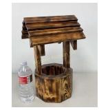 Hand Crafted Wooden Wishing Well Planter