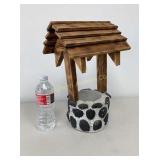 Hand Crafted Wishing Well Planter w/ Concrete