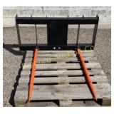 Pabreak Skid Steer Hay Fork Attachment Unused