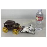 Cast Iron Stage Coach w/ Horses