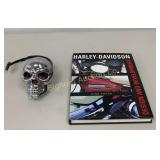 Chrome Skull LED 2" Hitch Cover,Harley Davidson