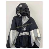 Oakland Raiders NFL Coat w/ Hood Mens Size L