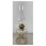 VTG Clear Glass Oil Lamp Approx 18ï¿½" Tall