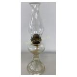 VTG Clear Glass Oil Lamp Approx 18ï¿½" Tall
