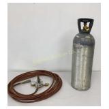 CO2 Tank w/ Hose & Harris Valve
