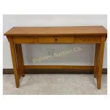 Mission Style Oak Entry Table w/ Drawer