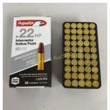 Ammo 22 LR 25 Rds Aguila Interceptor Hollow Point