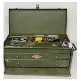 VTG S-K 22" Tool Box w/ Contents: Sockets, Ratchet
