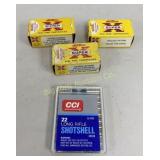Ammo 22LR, #12 Shot, Shot Shell & Hollow Points