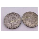 1922 Peace Silver Dollar 2 PC Lot