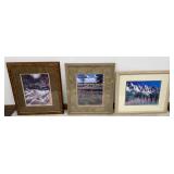 Framed Scenic Landscape Photographs 3 Pc Lot