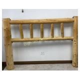 Calif. King Size Hand Peeled Log Headboard