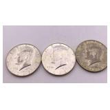 40% Silver Kennedy Half Dollars 1967,68,69,