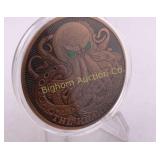 Five Ounce .999 Copper The Kraken Round