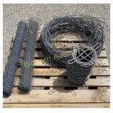 Barbwire 36" Poultry Fencing 4 PC Lot