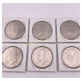 1976 Dollars Bicentennial 6 Coin Lot