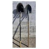 John Deere Shovel and Shovel w/ Wooden Handle