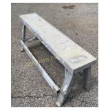 48" Aluminum Adjustable Height Folding Work