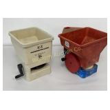 Hand Held Broadcast Spreaders 2 PC Lot