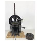 Antique Enterprise Sausage Stuffer Lard Press