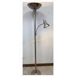Brushed Nickel Floor Lamp w/ Adjustable Reading