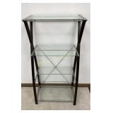 4 Tier Glass Shelf Unit