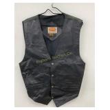VTG Paragraff Leather Front Vest Mens XL